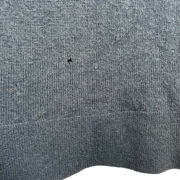 Halogen 100% Cashmere Women's Blue Turtle Neck Sweater Pullover Size Small Flaw - Picture 4 of 6